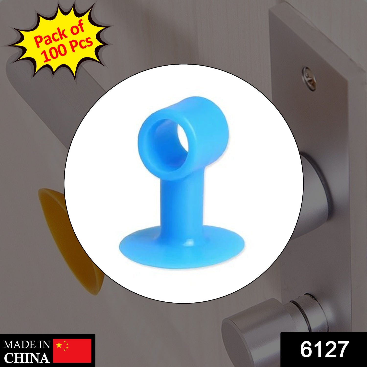6127 Door Stopper Mini Anti-Collision Silicone Door Handle Crash Pad (Pack of 100Pc) 6127 Door Stopper Mini Anti-Collision Silicone Door Handle Crash Pad (Pack of 100Pc)